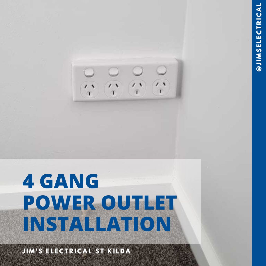 4 Gang Power Outlet Installation